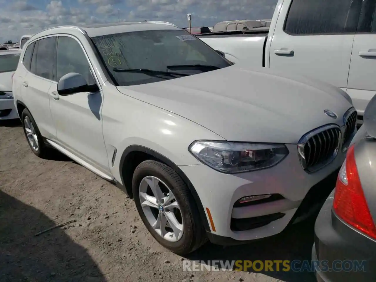 1 Photograph of a damaged car 5UXTR7C5XKLF35455 BMW X3 2019