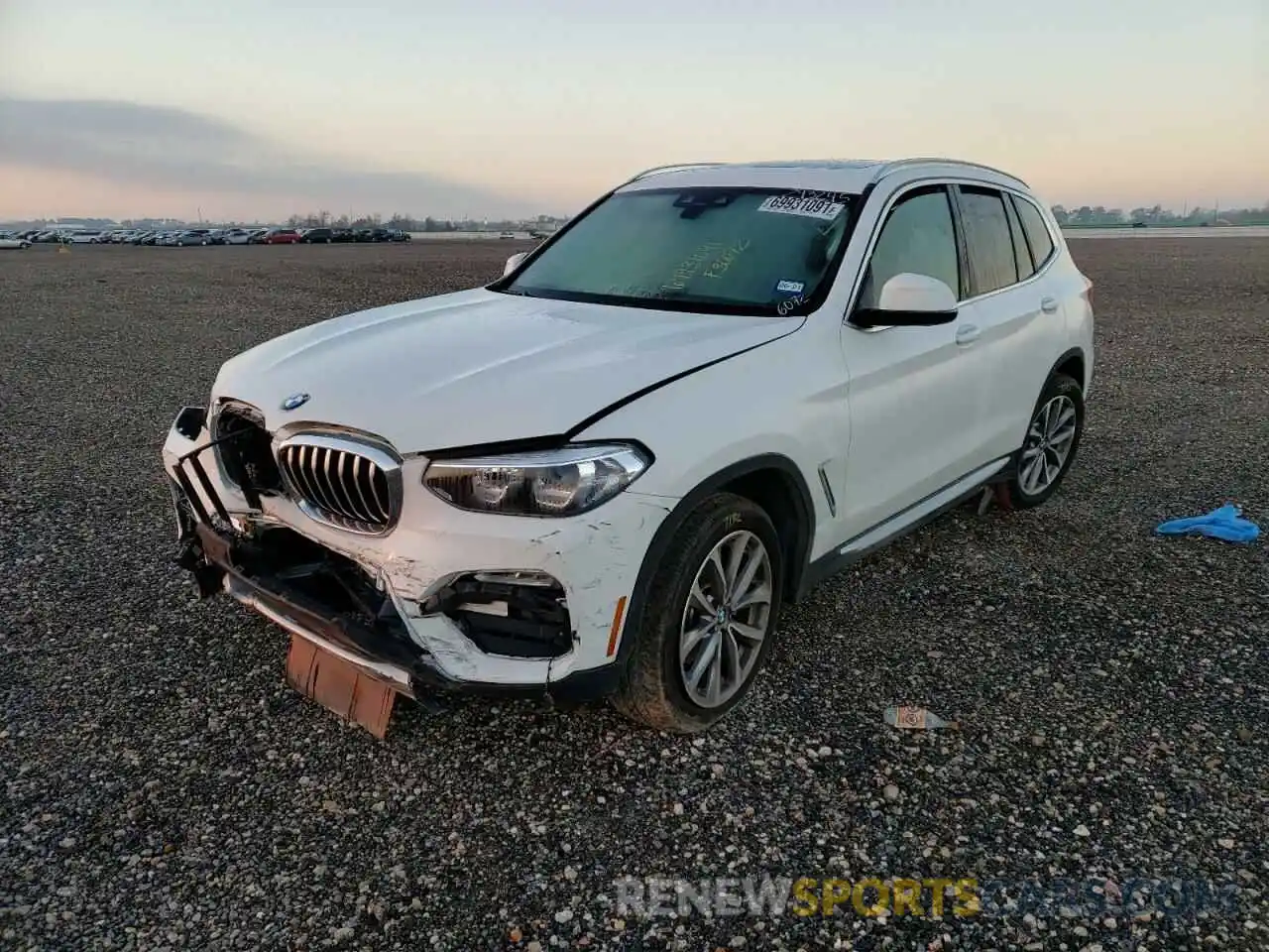 2 Photograph of a damaged car 5UXTR7C5XKLF36072 BMW X3 2019