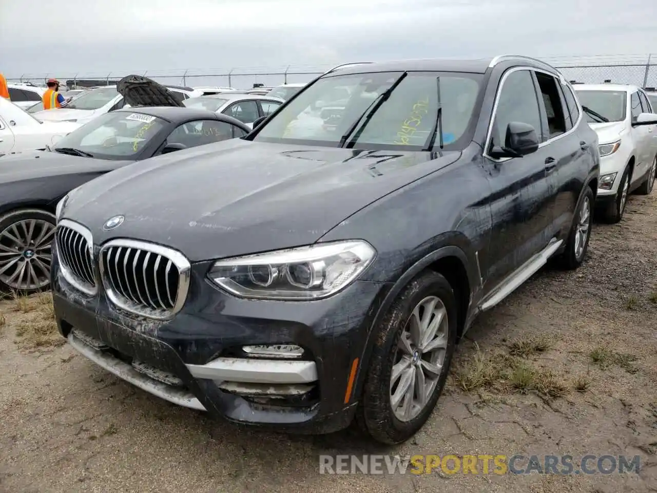 2 Photograph of a damaged car 5UXTR7C5XKLF36153 BMW X3 2019