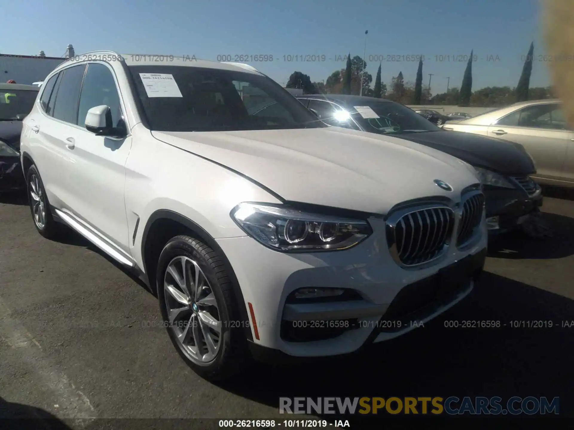 1 Photograph of a damaged car 5UXTR7C5XKLF36881 BMW X3 2019