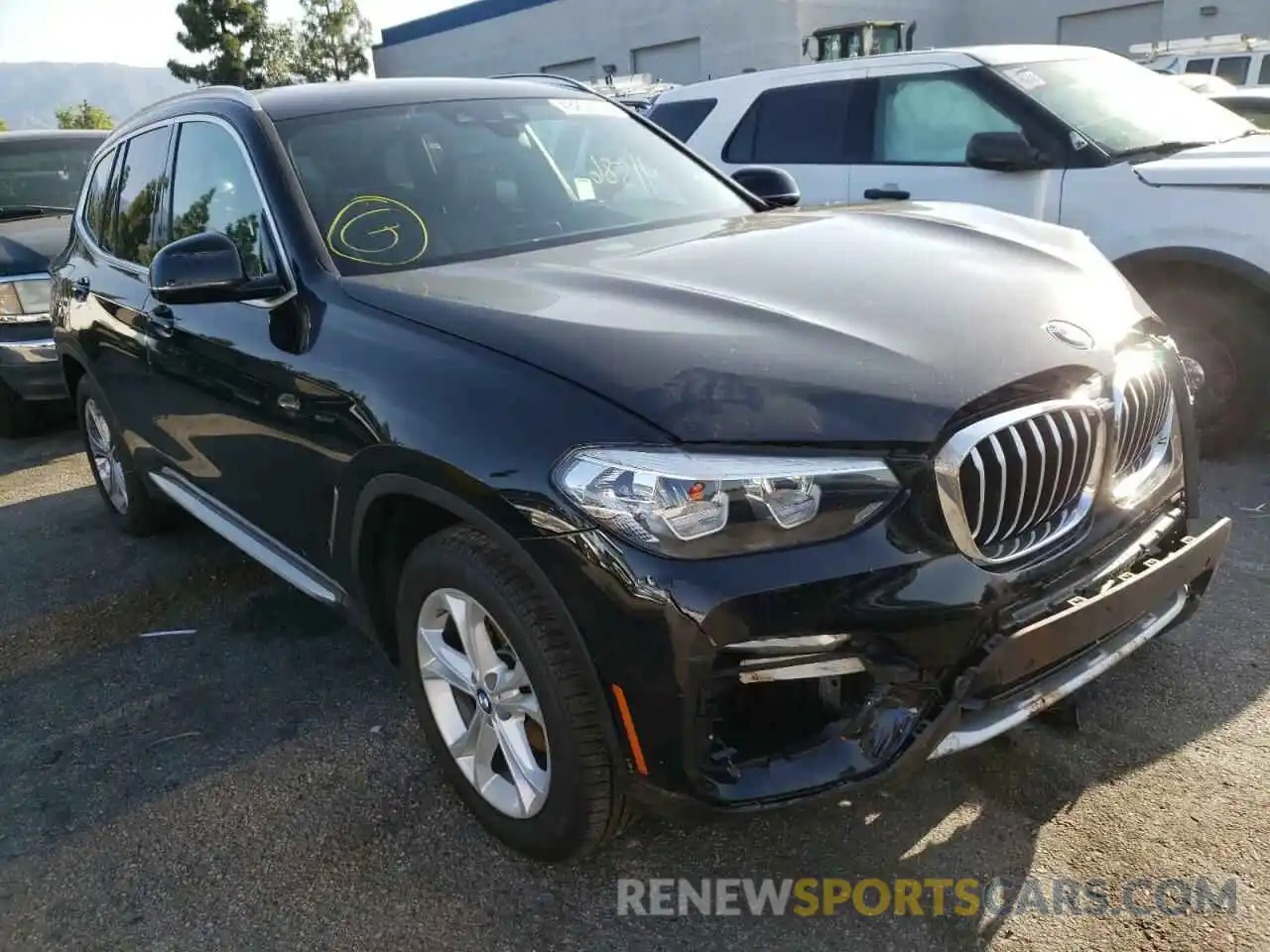 1 Photograph of a damaged car 5UXTR7C5XKLF36959 BMW X3 2019