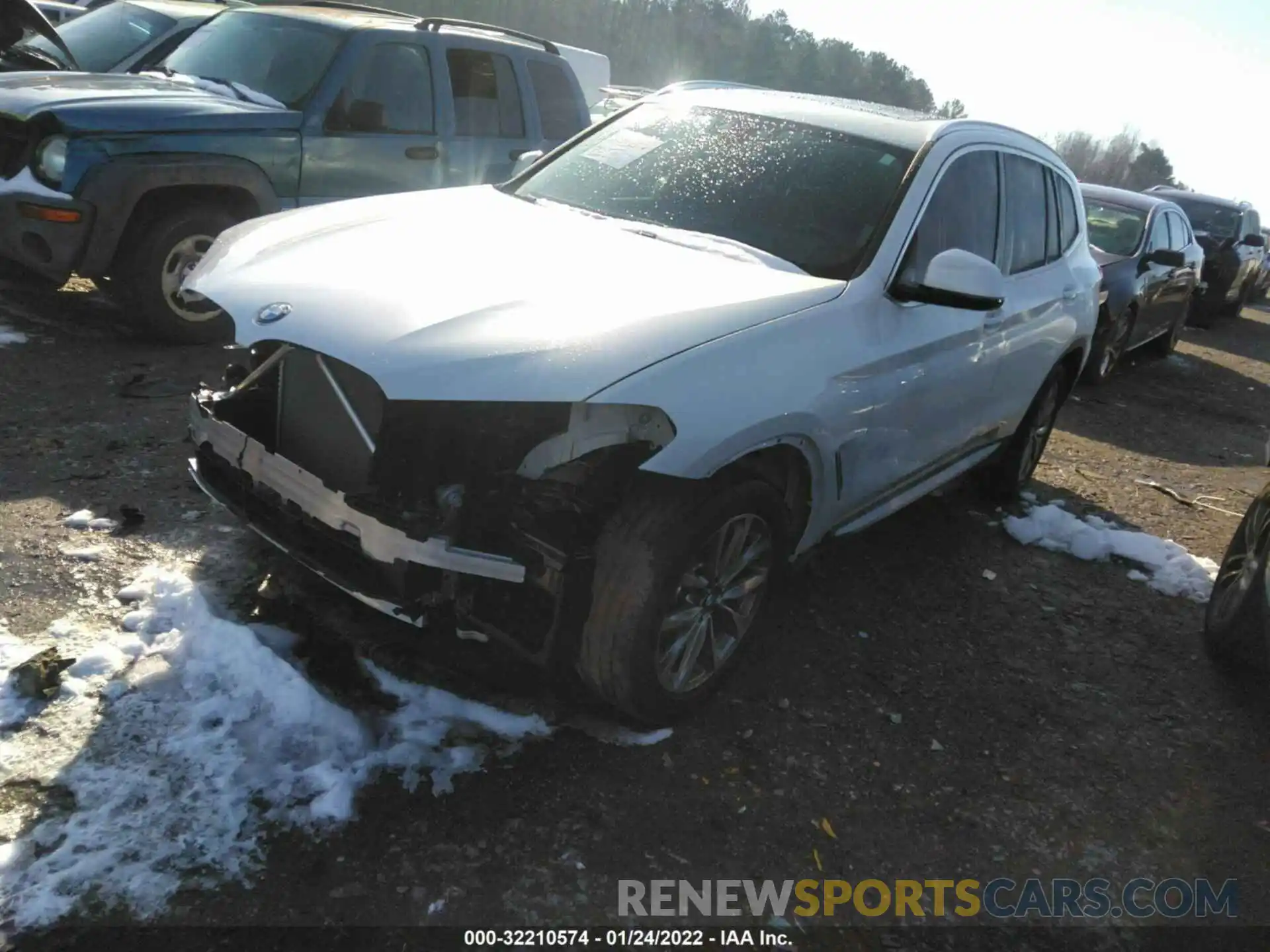 2 Photograph of a damaged car 5UXTR7C5XKLF37335 BMW X3 2019