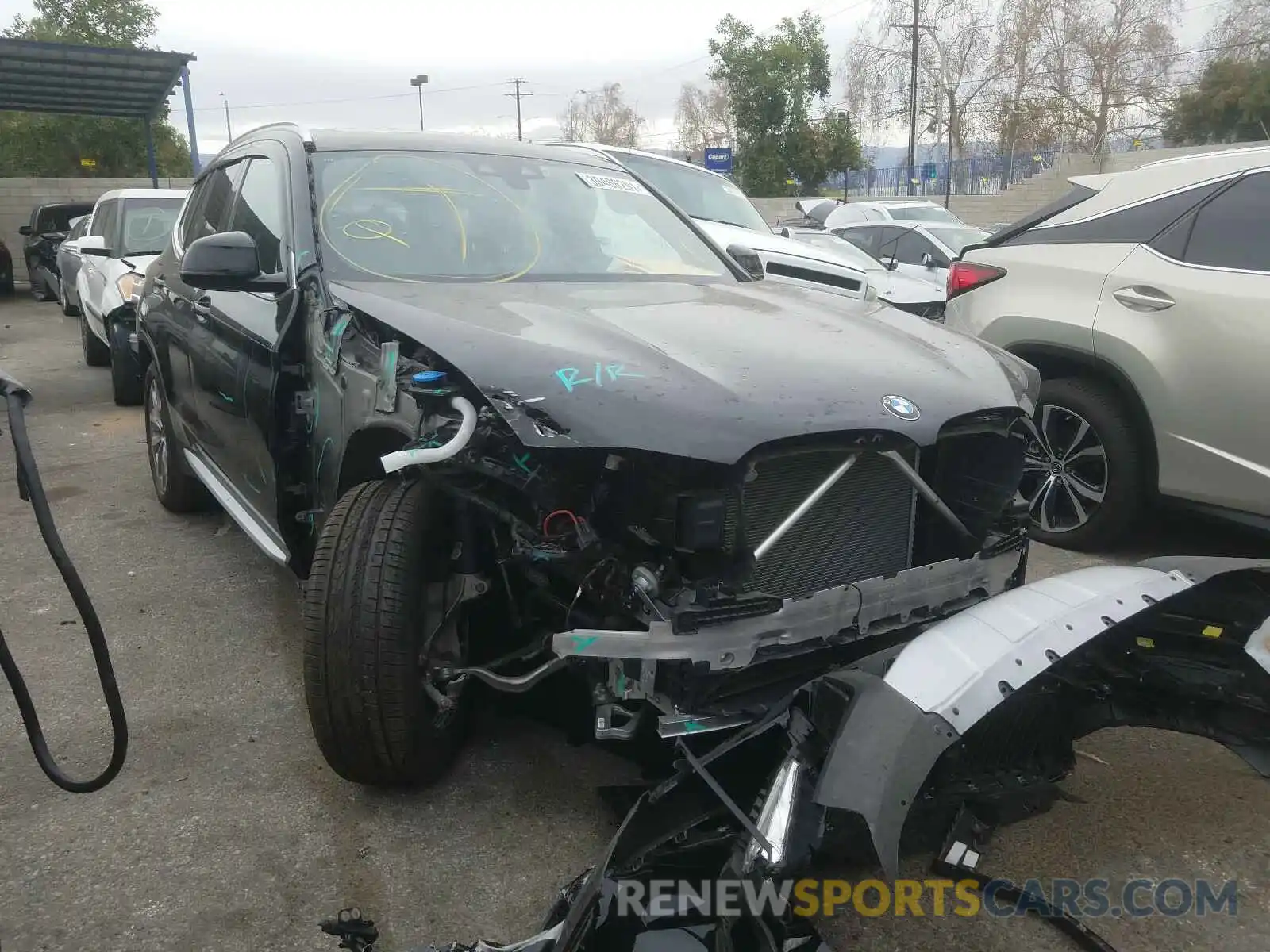 1 Photograph of a damaged car 5UXTR7C5XKLF37559 BMW X3 2019