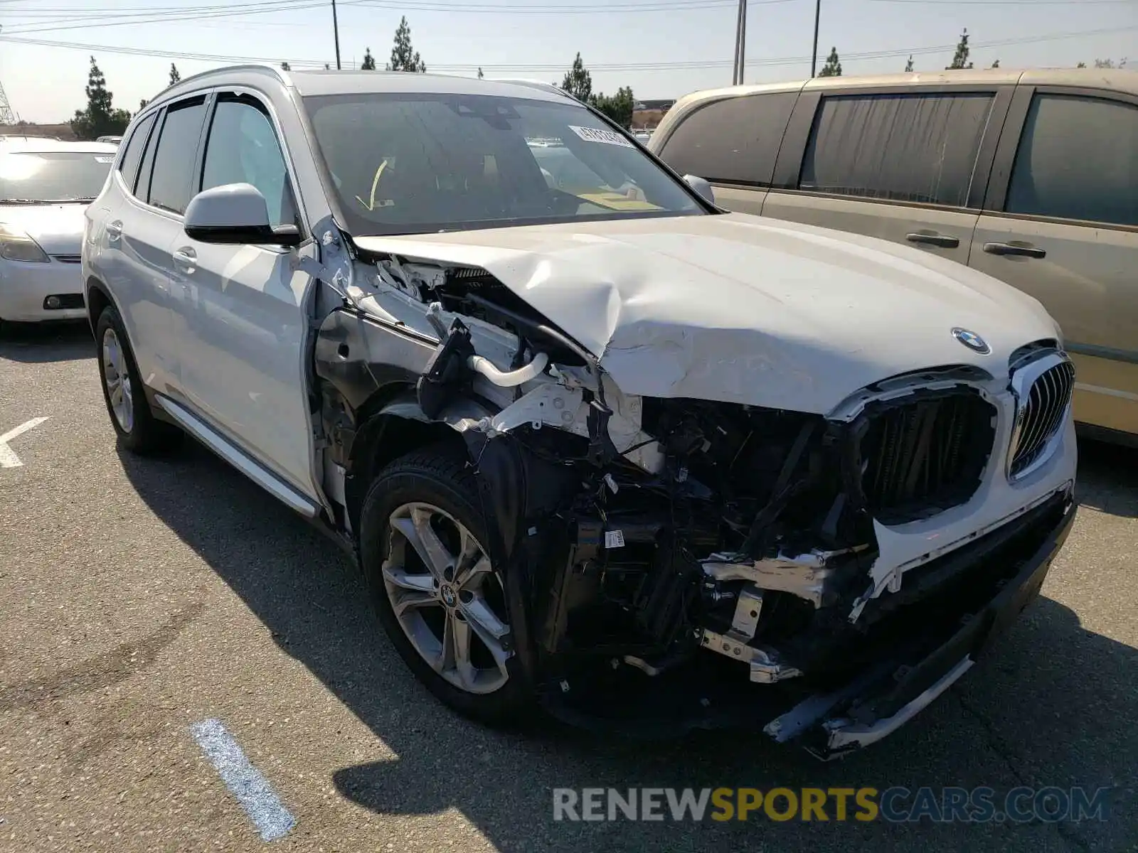 1 Photograph of a damaged car 5UXTR7C5XKLF37786 BMW X3 2019