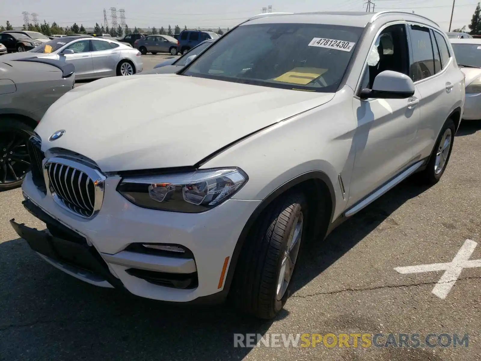 2 Photograph of a damaged car 5UXTR7C5XKLF37786 BMW X3 2019