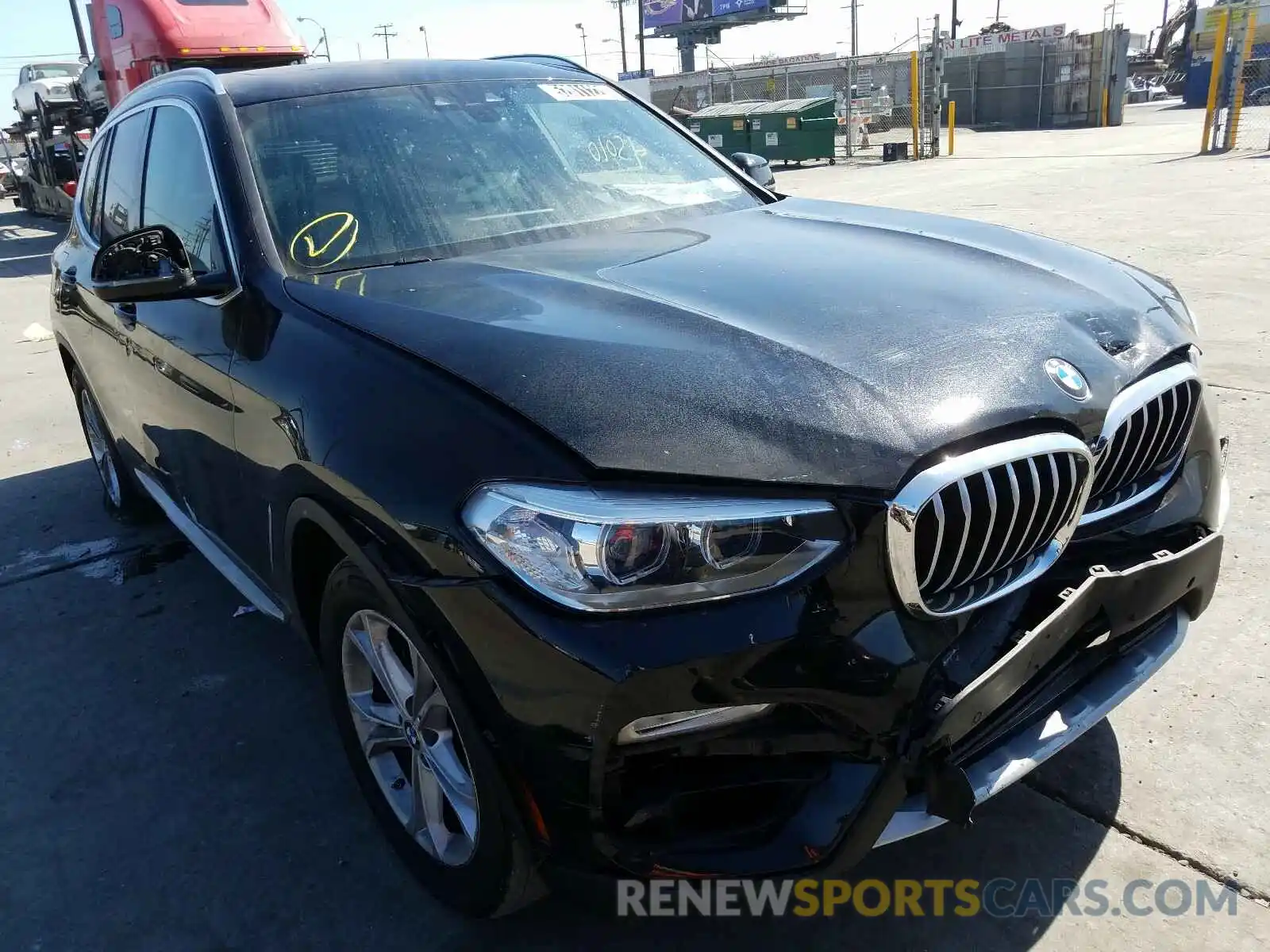 1 Photograph of a damaged car 5UXTR7C5XKLR39496 BMW X3 2019