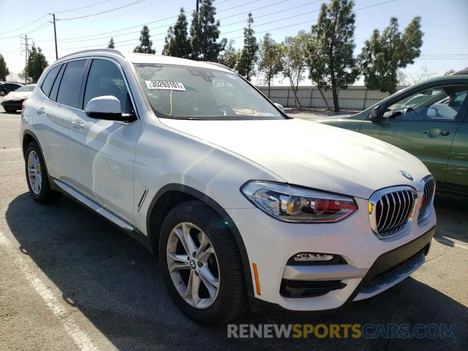 1 Photograph of a damaged car 5UXTR7C5XKLR39952 BMW X3 2019