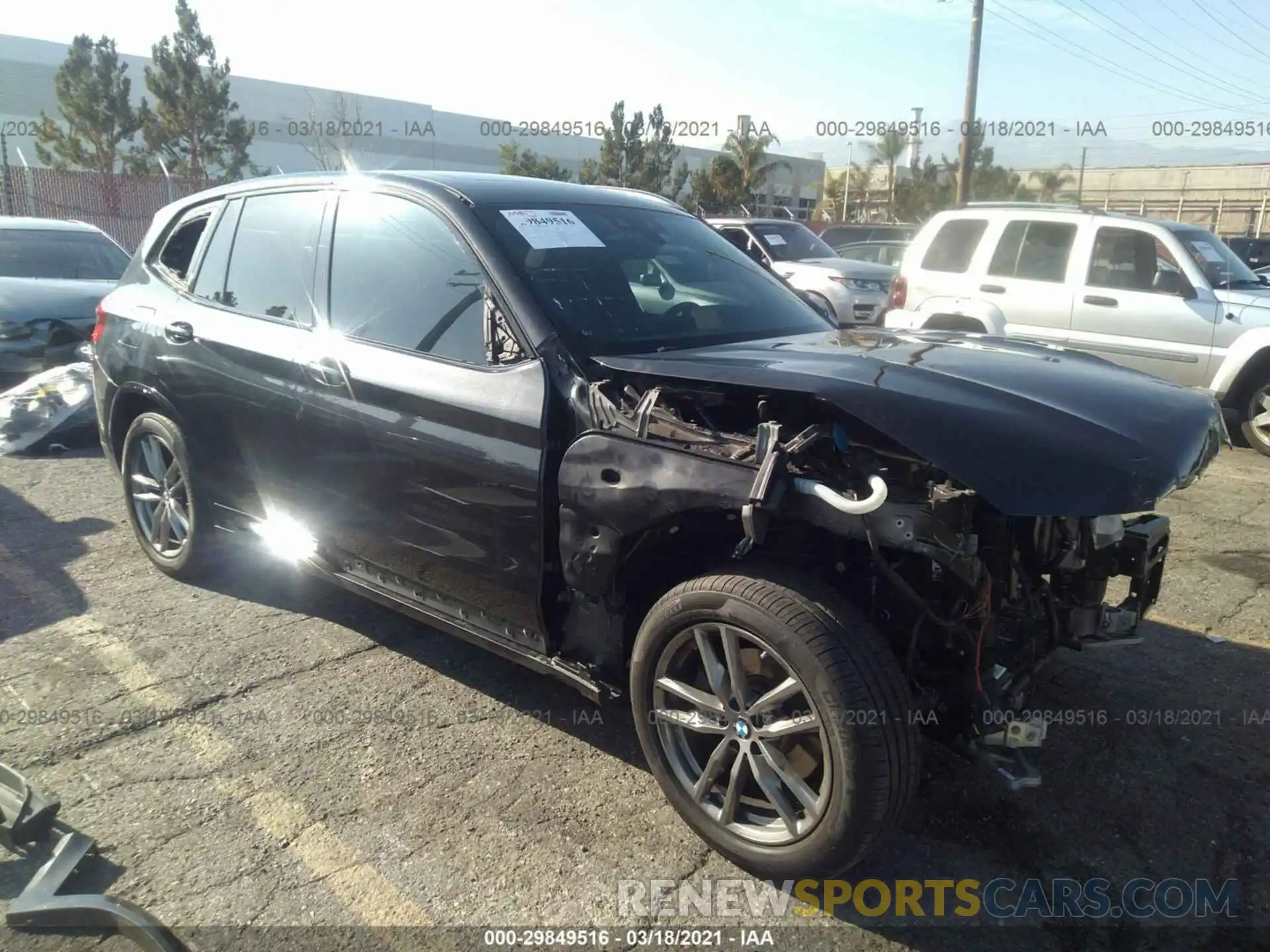 1 Photograph of a damaged car 5UXTR7C5XKLR44410 BMW X3 2019