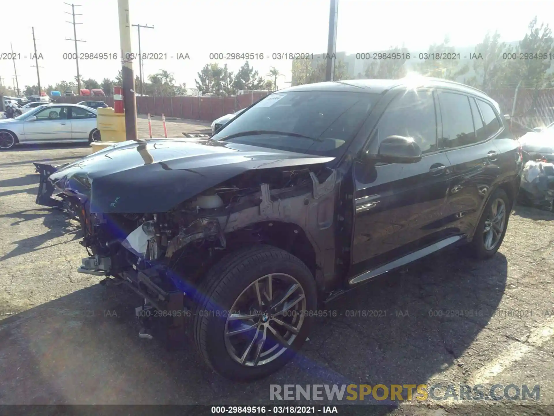 2 Photograph of a damaged car 5UXTR7C5XKLR44410 BMW X3 2019