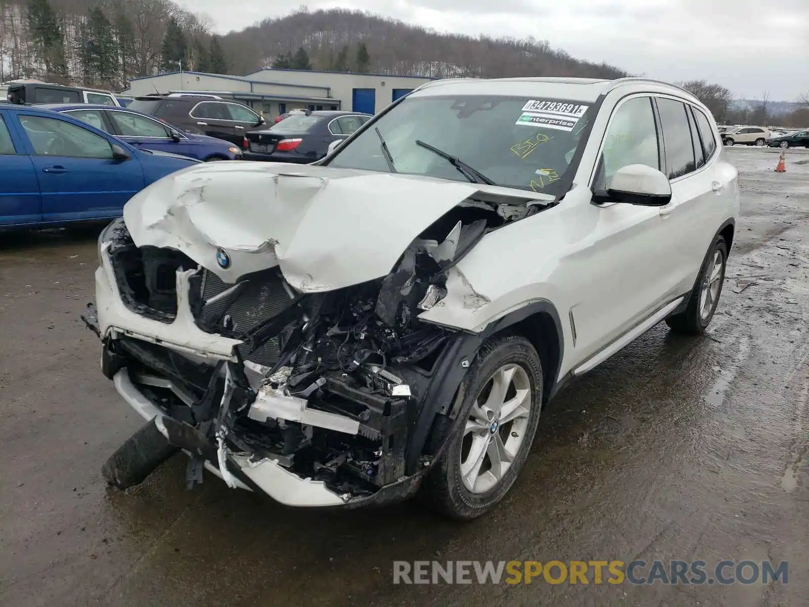 2 Photograph of a damaged car 5UXTR7C5XKLR44469 BMW X3 2019