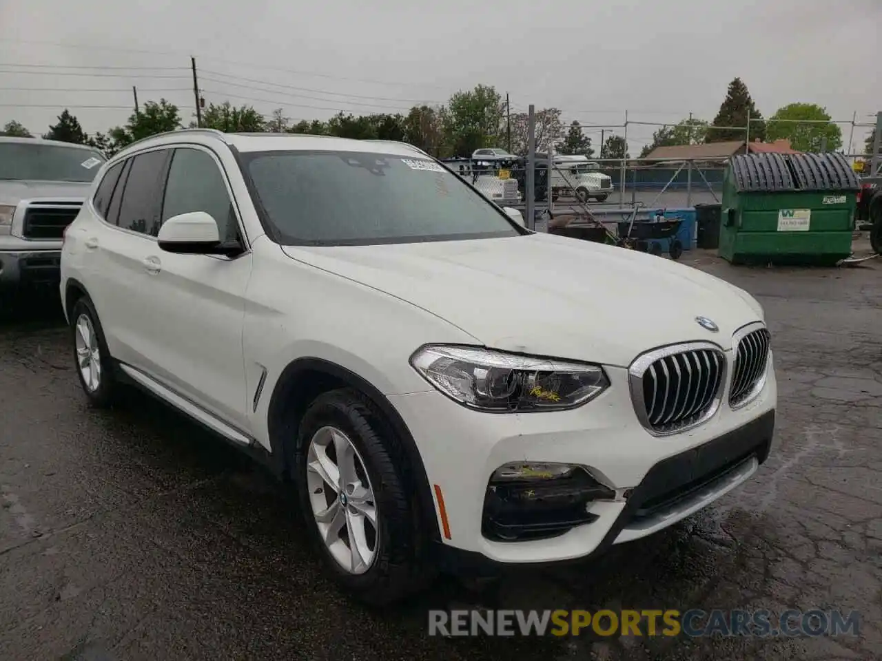 1 Photograph of a damaged car 5UXTR7C5XKLR44567 BMW X3 2019