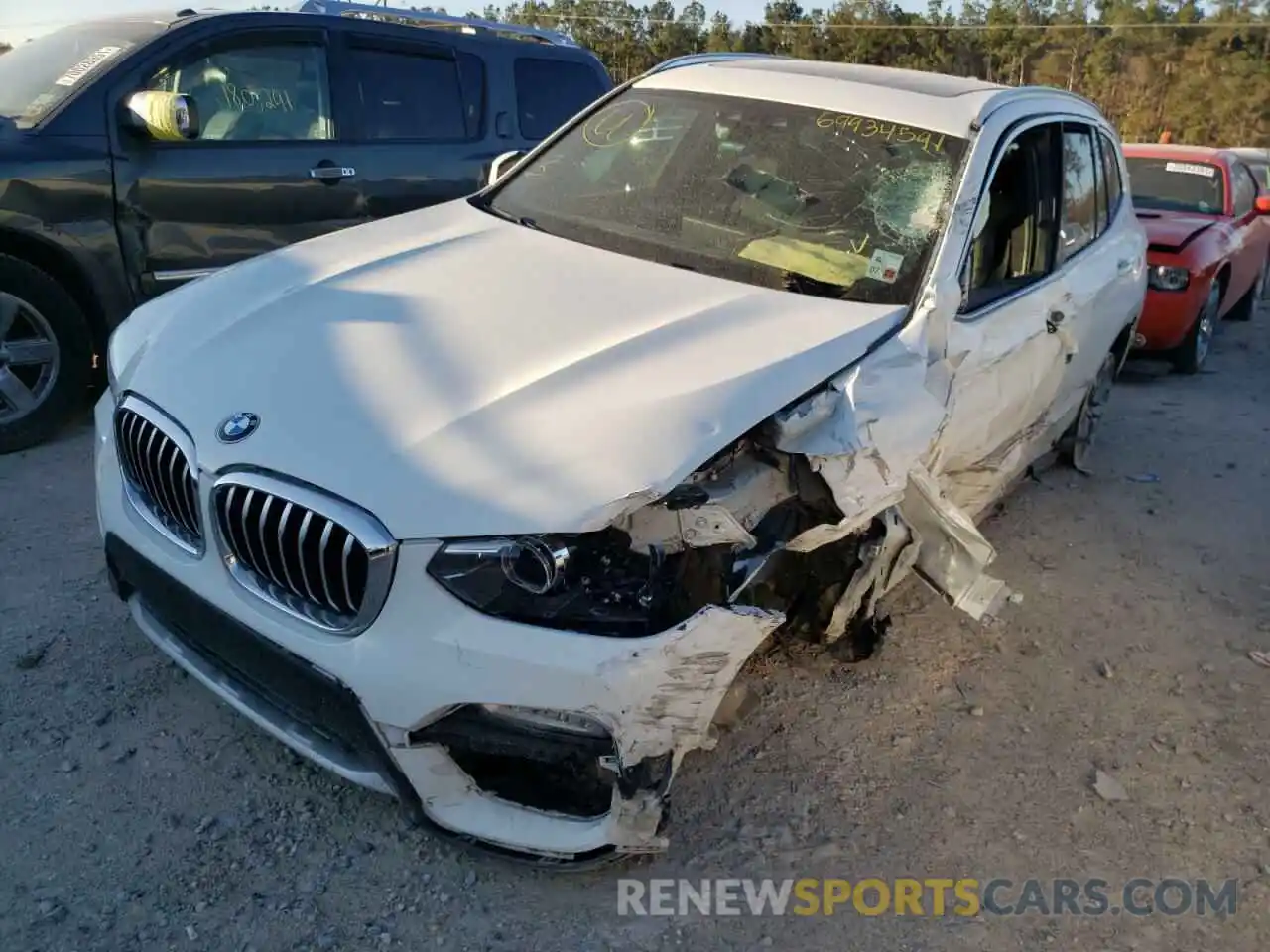 2 Photograph of a damaged car 5UXTR7C5XKLR45055 BMW X3 2019