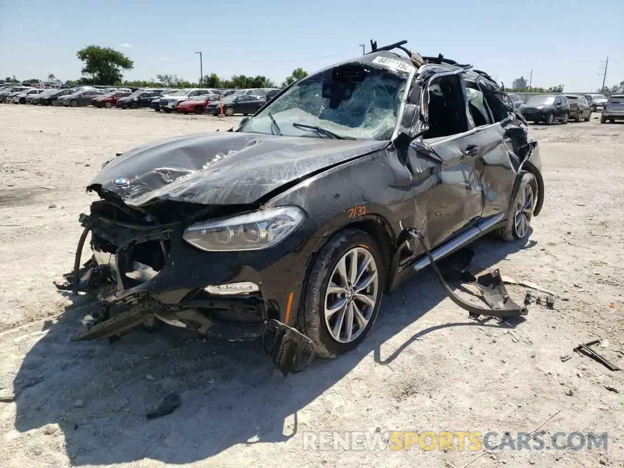 2 Photograph of a damaged car 5UXTR7C5XKLR46965 BMW X3 2019