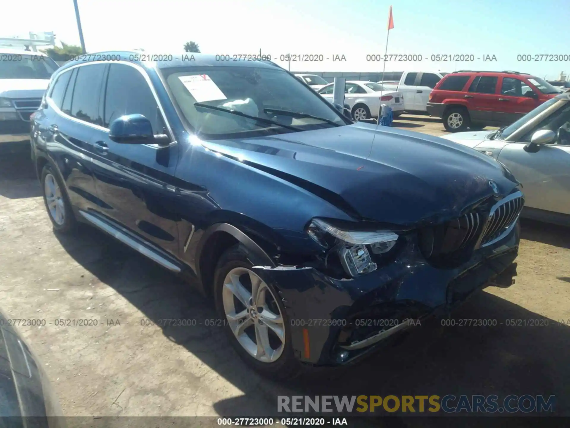 1 Photograph of a damaged car 5UXTR7C5XKLR48778 BMW X3 2019