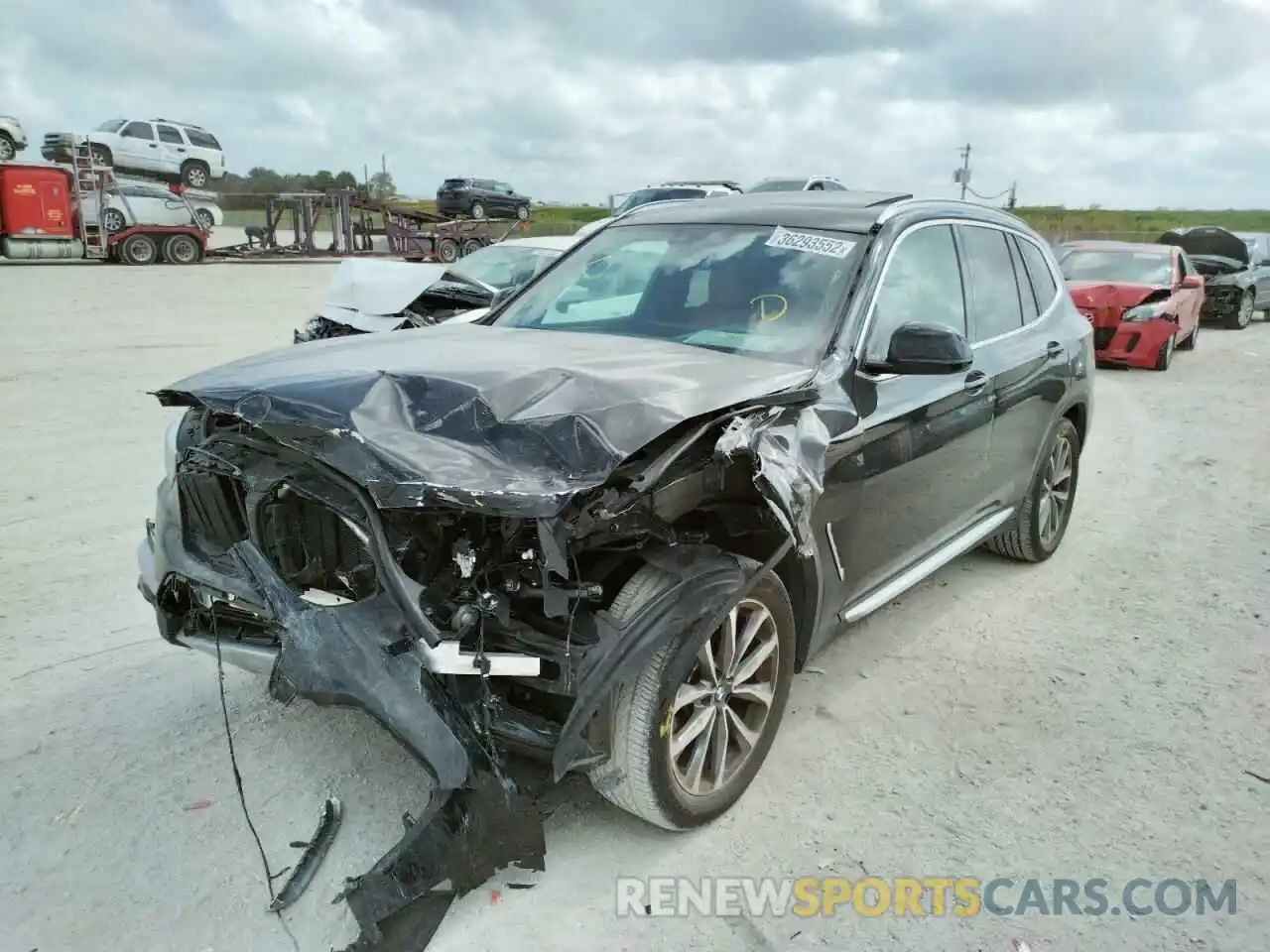 2 Photograph of a damaged car 5UXTR7C5XKLR49672 BMW X3 2019