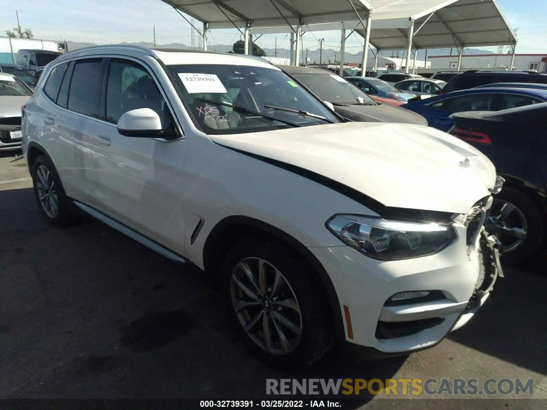 1 Photograph of a damaged car 5UXTR7C5XKLR51194 BMW X3 2019