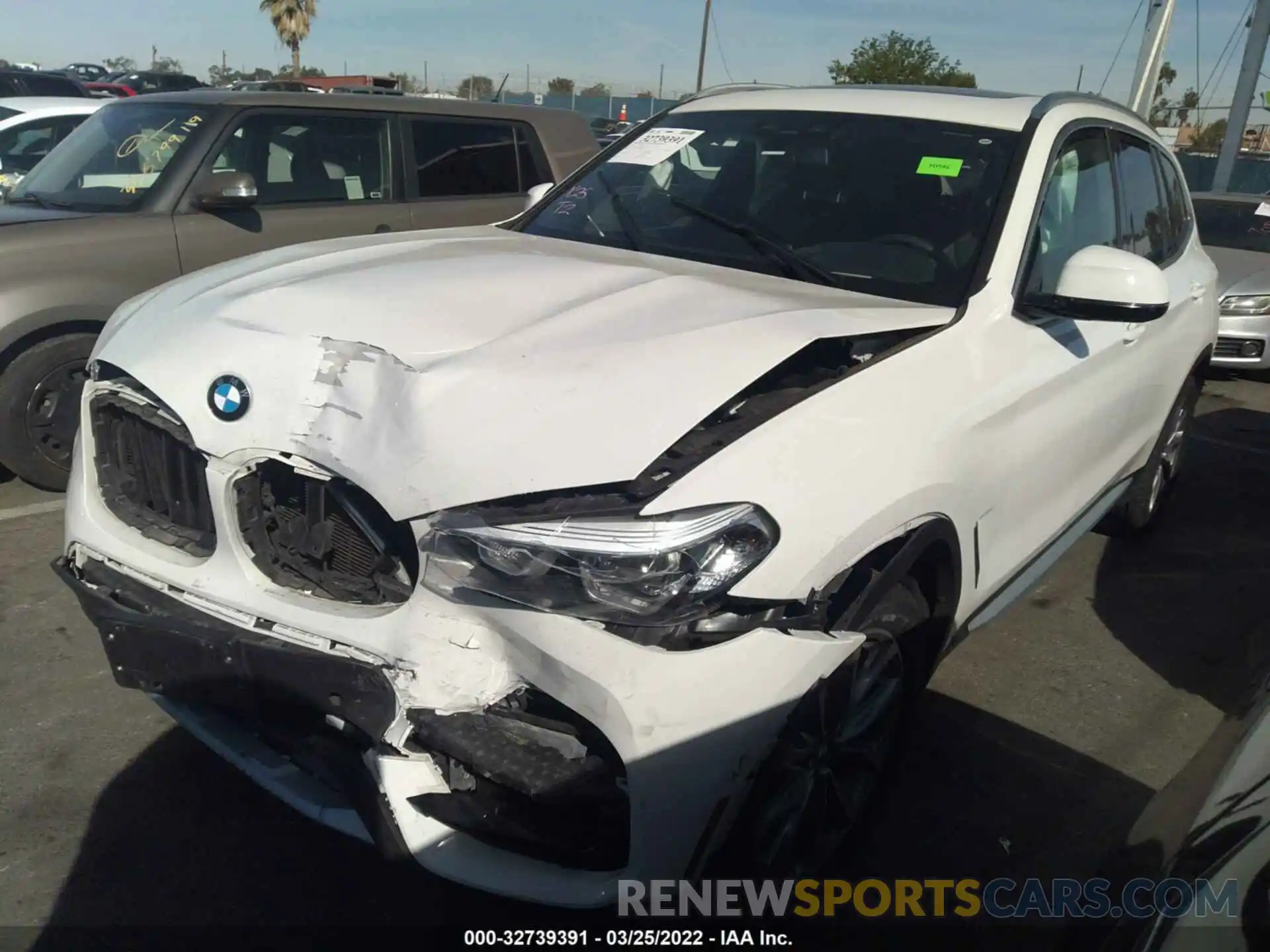 2 Photograph of a damaged car 5UXTR7C5XKLR51194 BMW X3 2019