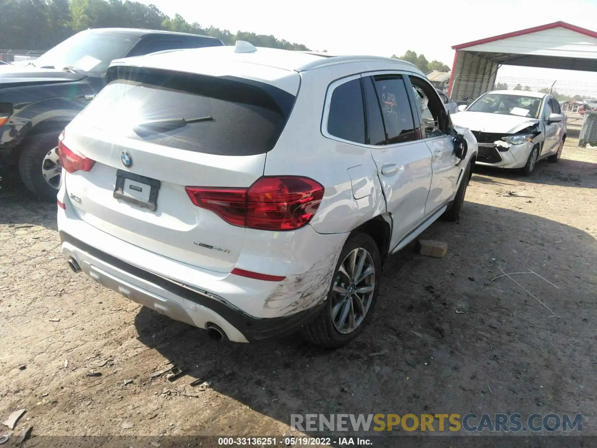 4 Photograph of a damaged car 5UXTR7C5XKLR52989 BMW X3 2019