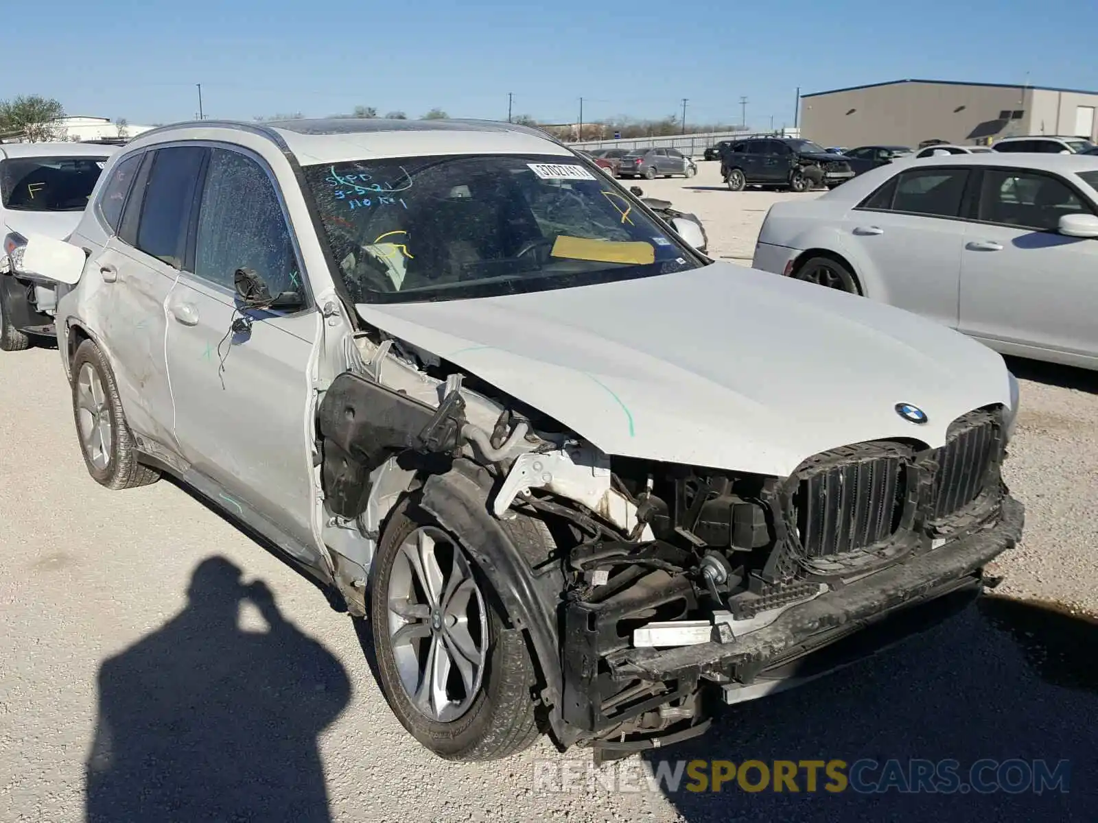 1 Photograph of a damaged car 5UXTR9C50KLD90387 BMW X3 2019
