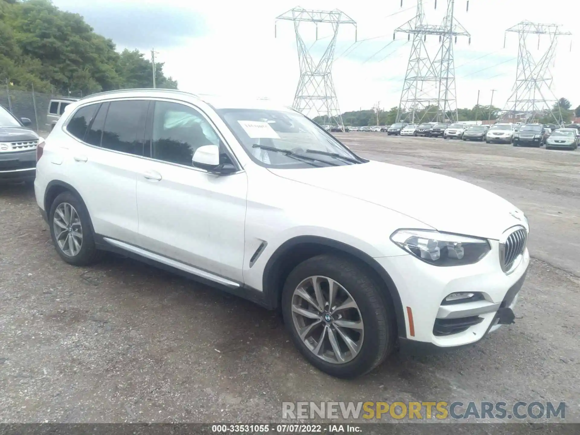 1 Photograph of a damaged car 5UXTR9C50KLD92494 BMW X3 2019