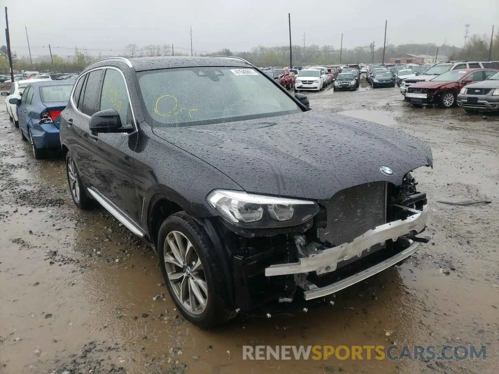1 Photograph of a damaged car 5UXTR9C50KLE12775 BMW X3 2019