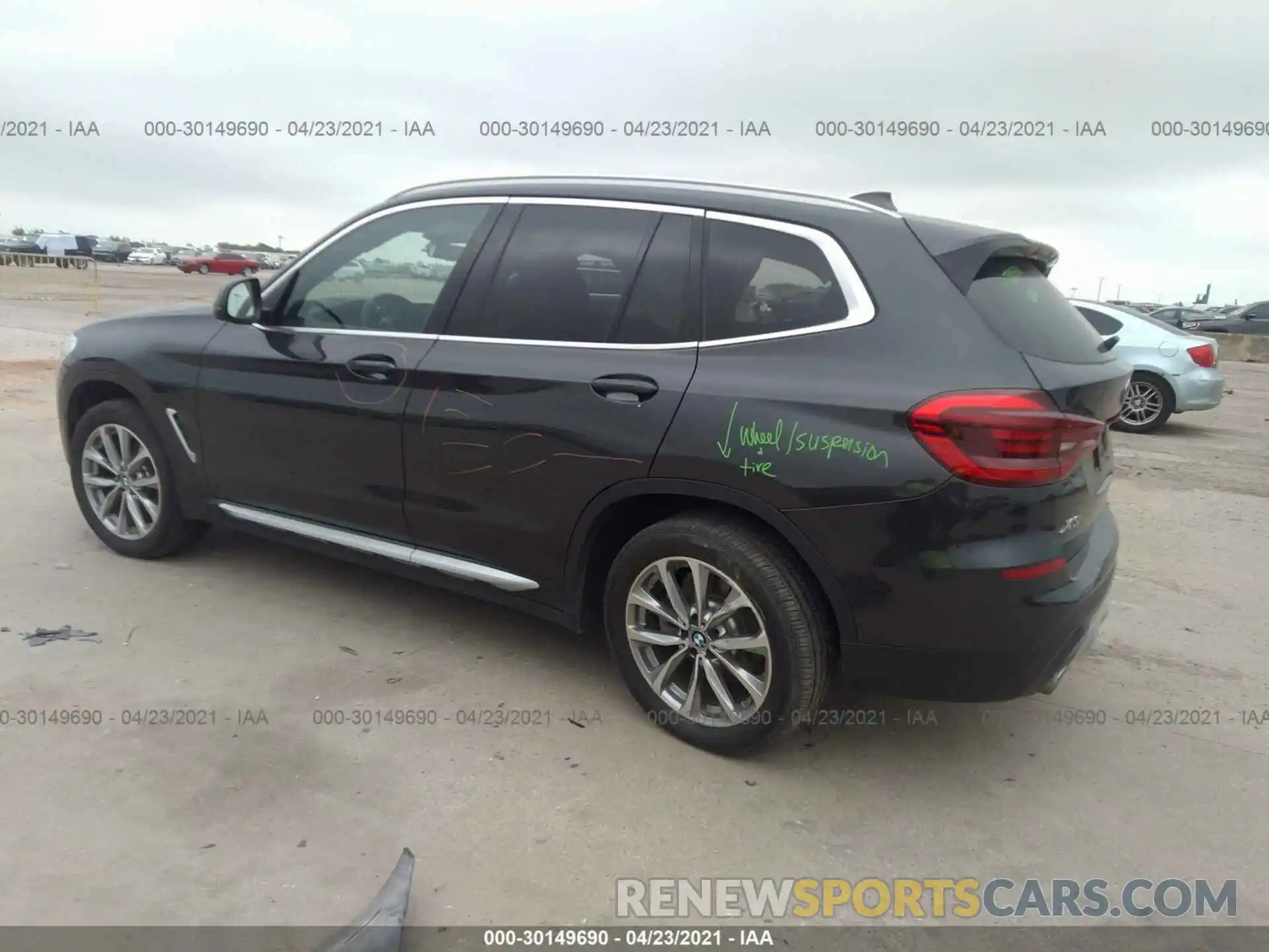 3 Photograph of a damaged car 5UXTR9C50KLE14333 BMW X3 2019