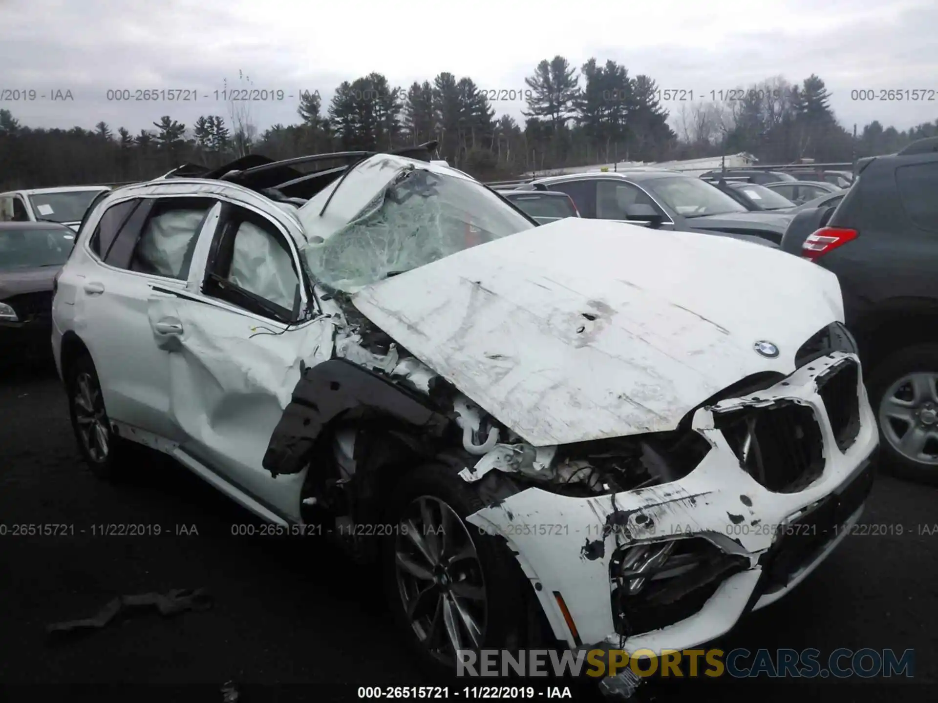 1 Photograph of a damaged car 5UXTR9C50KLE15823 BMW X3 2019