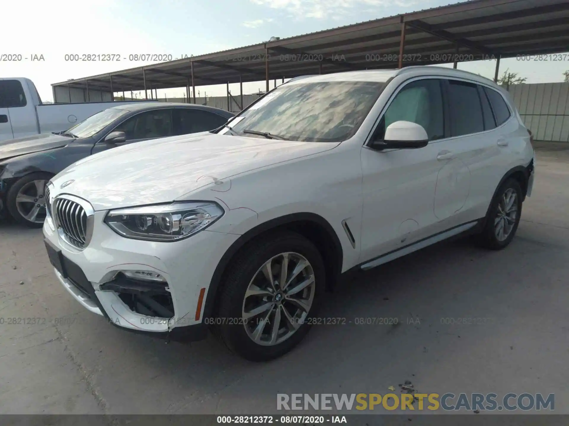 2 Photograph of a damaged car 5UXTR9C50KLE20357 BMW X3 2019