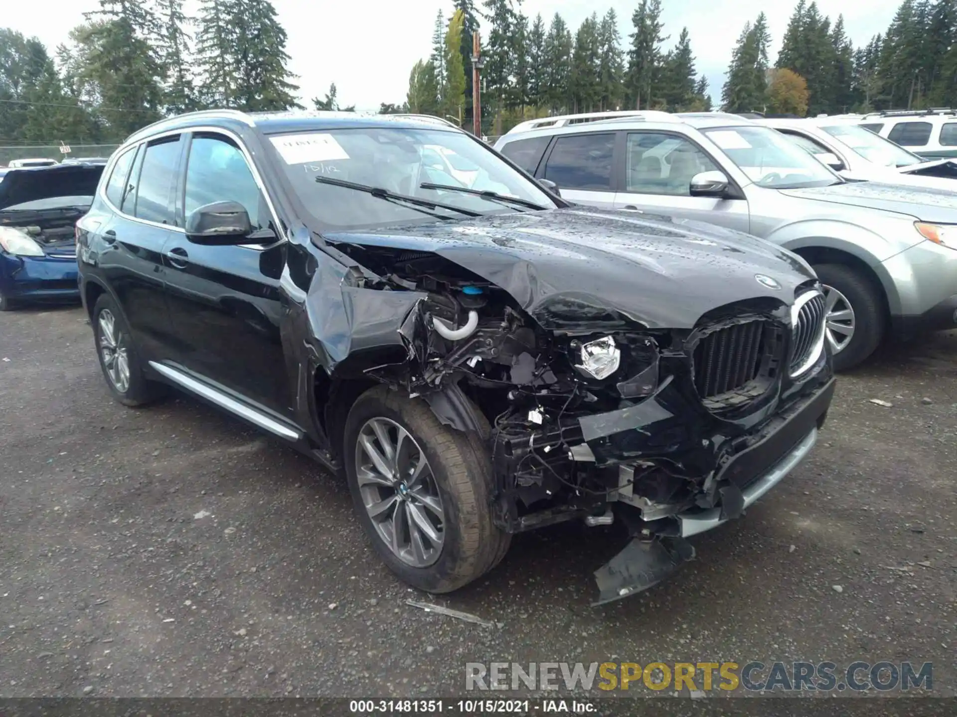 1 Photograph of a damaged car 5UXTR9C50KLP77552 BMW X3 2019