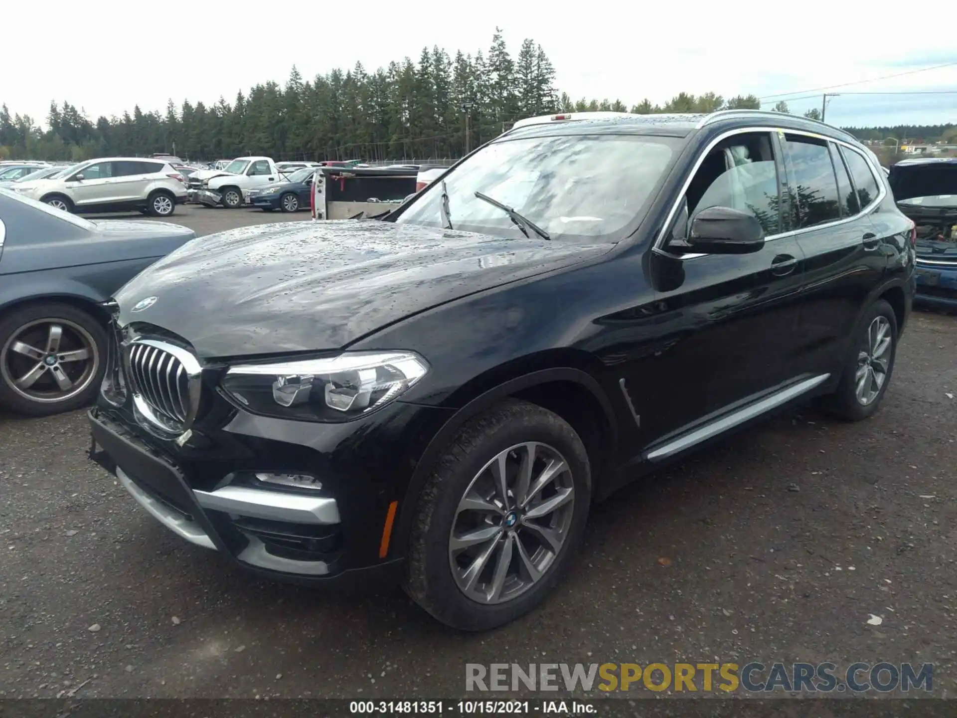 2 Фотография поврежденного автомобиля 5UXTR9C50KLP77552 BMW X3 2019