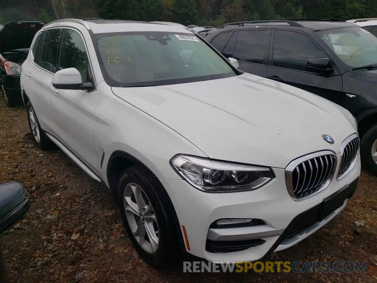 1 Photograph of a damaged car 5UXTR9C50KLP82444 BMW X3 2019