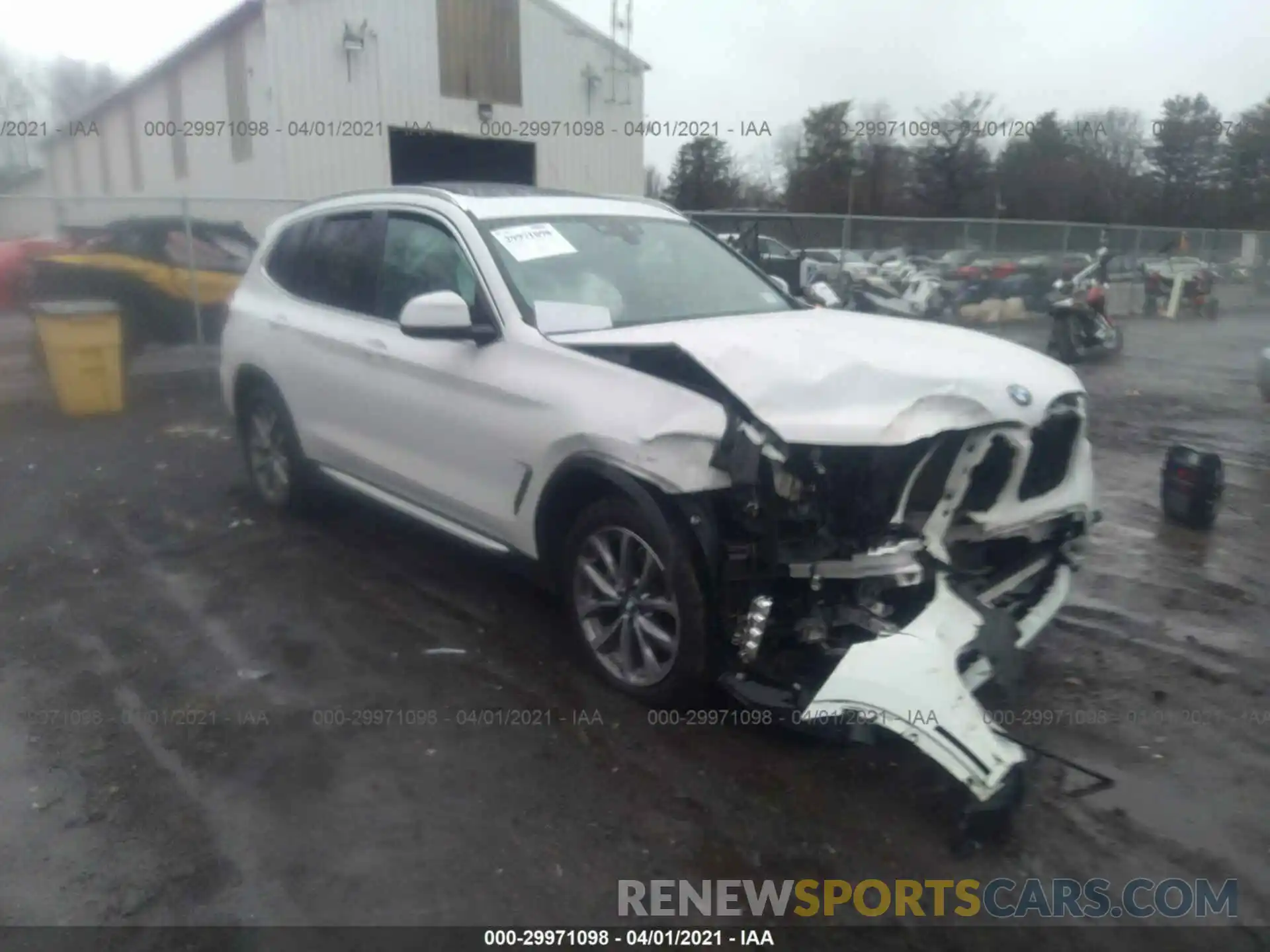 1 Photograph of a damaged car 5UXTR9C50KLP85828 BMW X3 2019