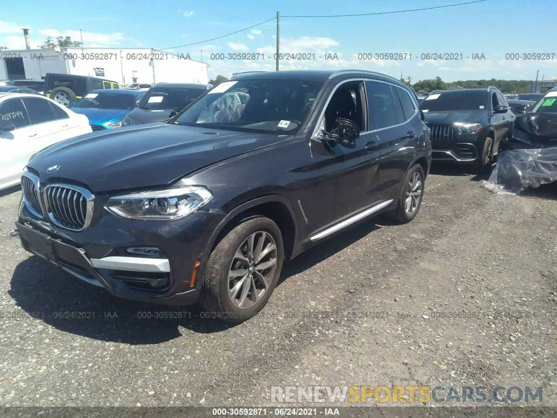 2 Photograph of a damaged car 5UXTR9C50KLP90107 BMW X3 2019