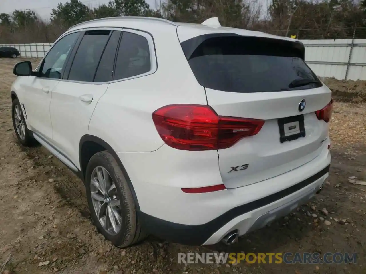 3 Photograph of a damaged car 5UXTR9C50KLP90592 BMW X3 2019