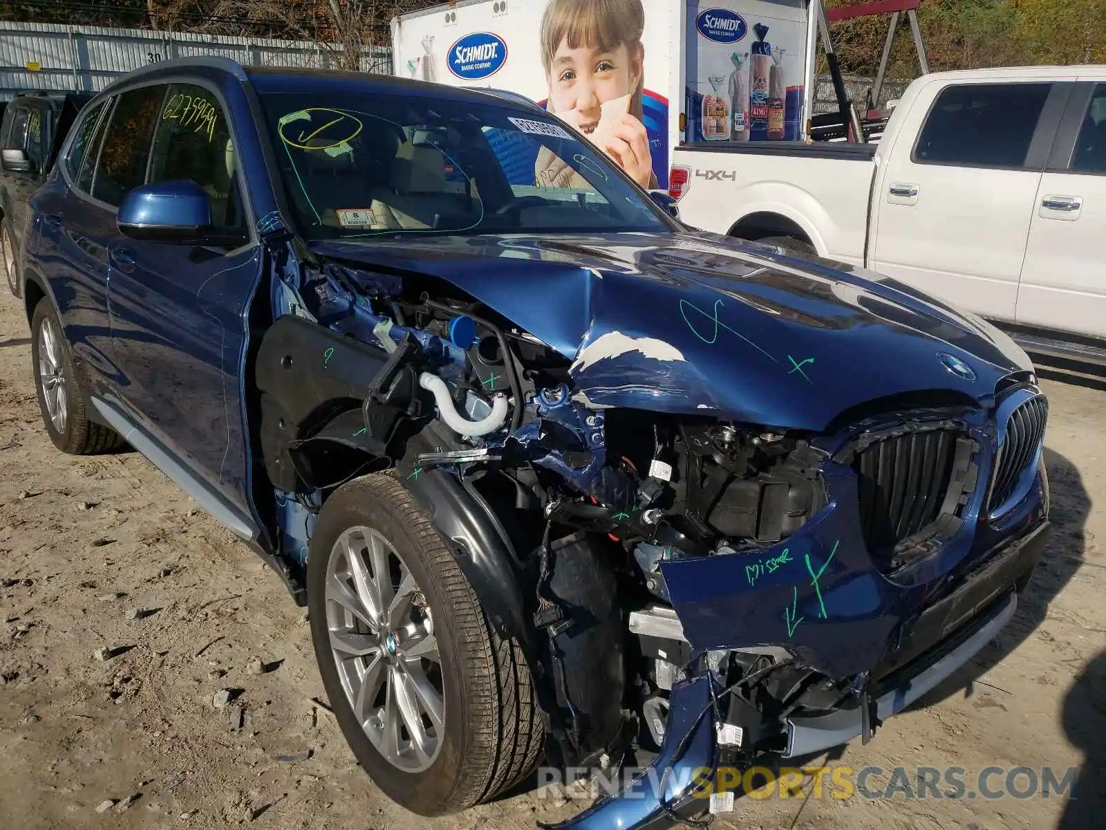 1 Photograph of a damaged car 5UXTR9C50KLR06681 BMW X3 2019