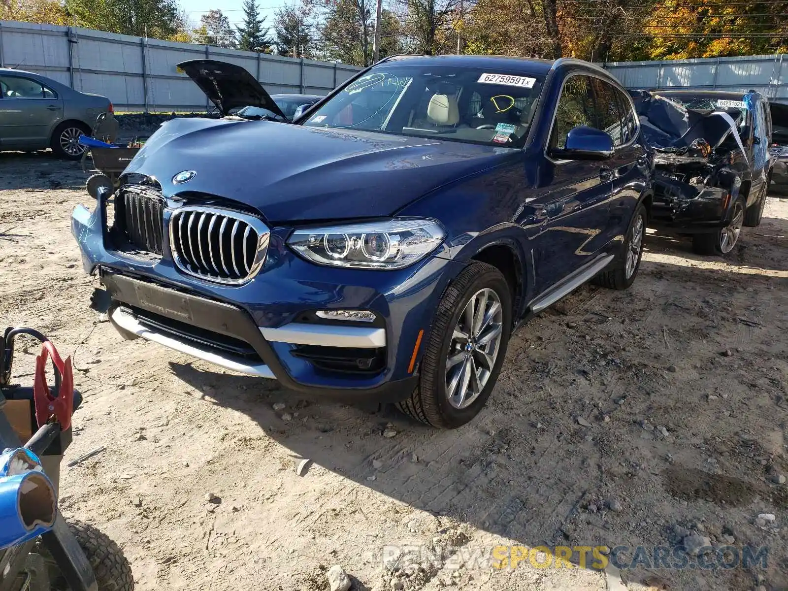 2 Фотография поврежденного автомобиля 5UXTR9C50KLR06681 BMW X3 2019