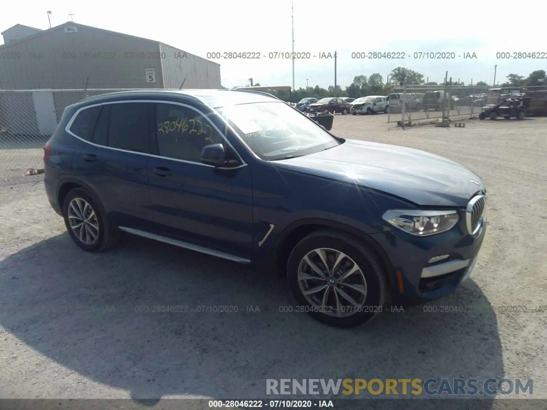 1 Photograph of a damaged car 5UXTR9C50KLR07250 BMW X3 2019