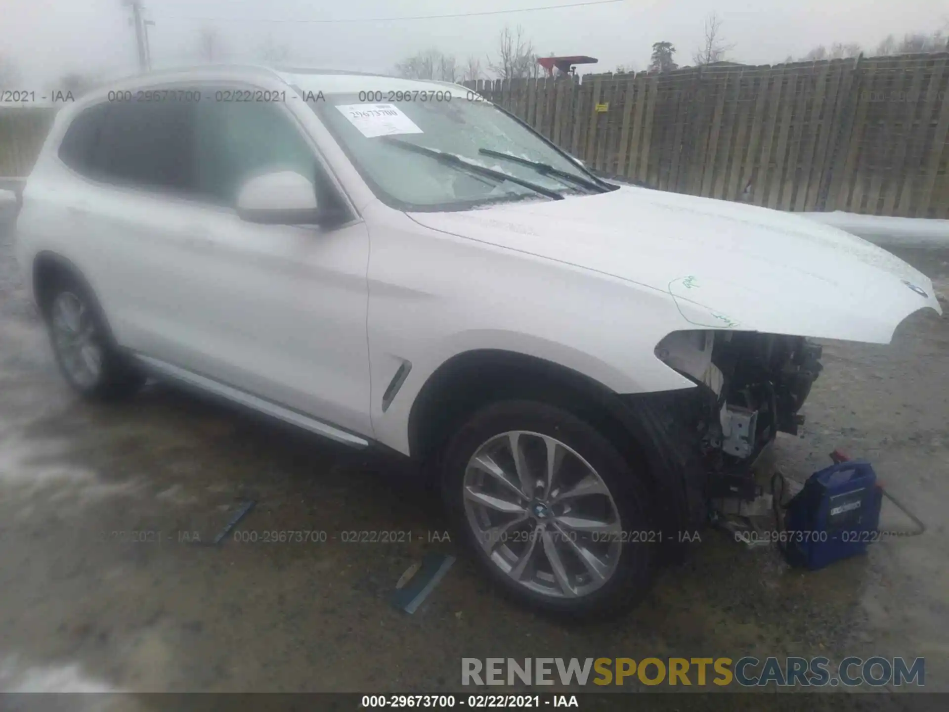 1 Photograph of a damaged car 5UXTR9C50KLR07457 BMW X3 2019