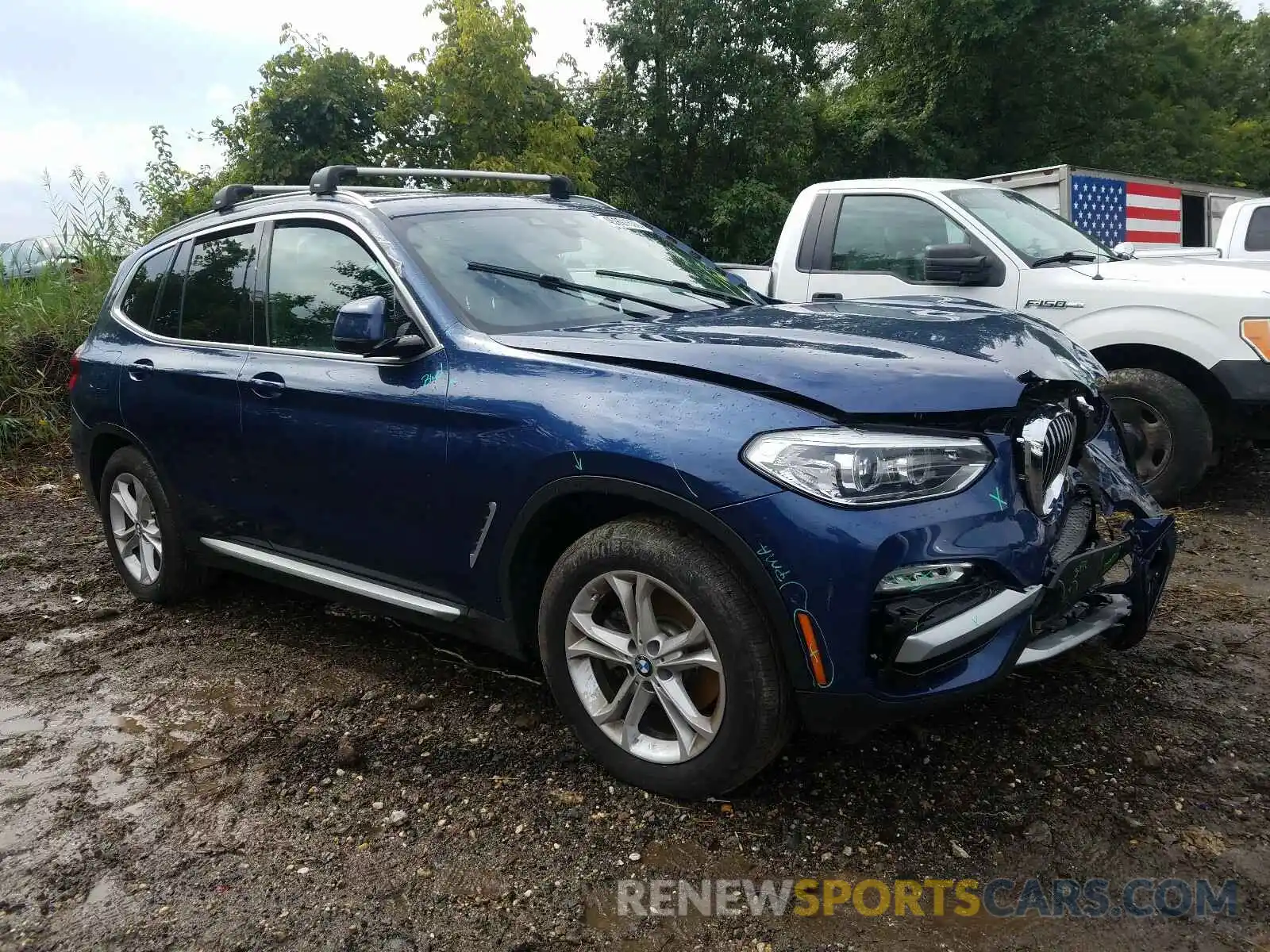 1 Photograph of a damaged car 5UXTR9C50KLR07569 BMW X3 2019