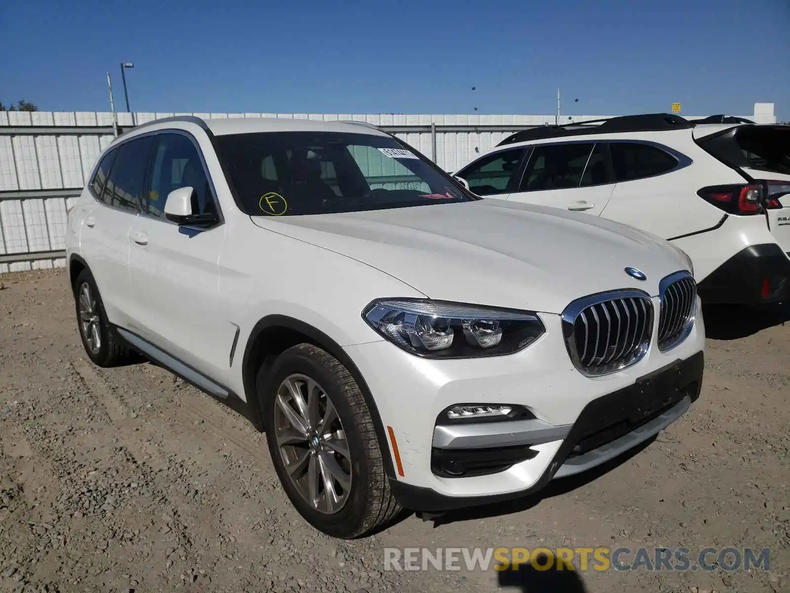 1 Photograph of a damaged car 5UXTR9C50KLR08091 BMW X3 2019