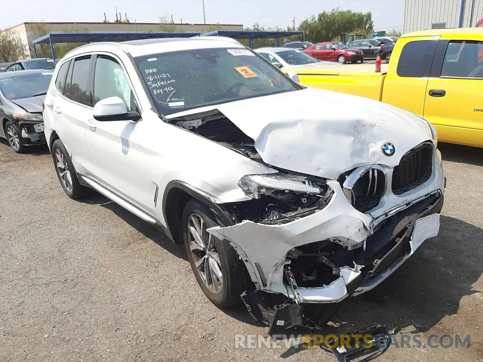 1 Photograph of a damaged car 5UXTR9C51KLD97624 BMW X3 2019