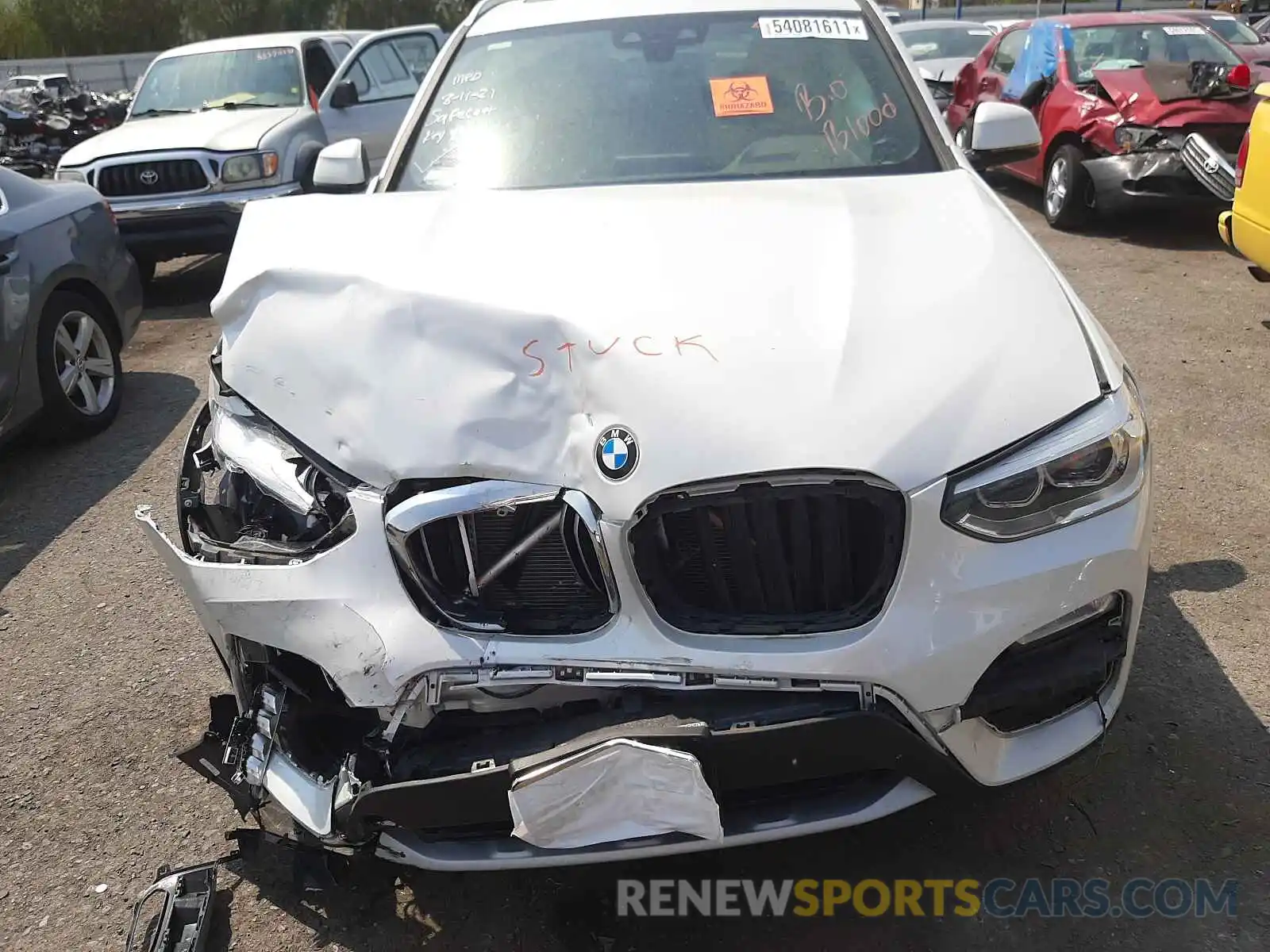 7 Photograph of a damaged car 5UXTR9C51KLD97624 BMW X3 2019