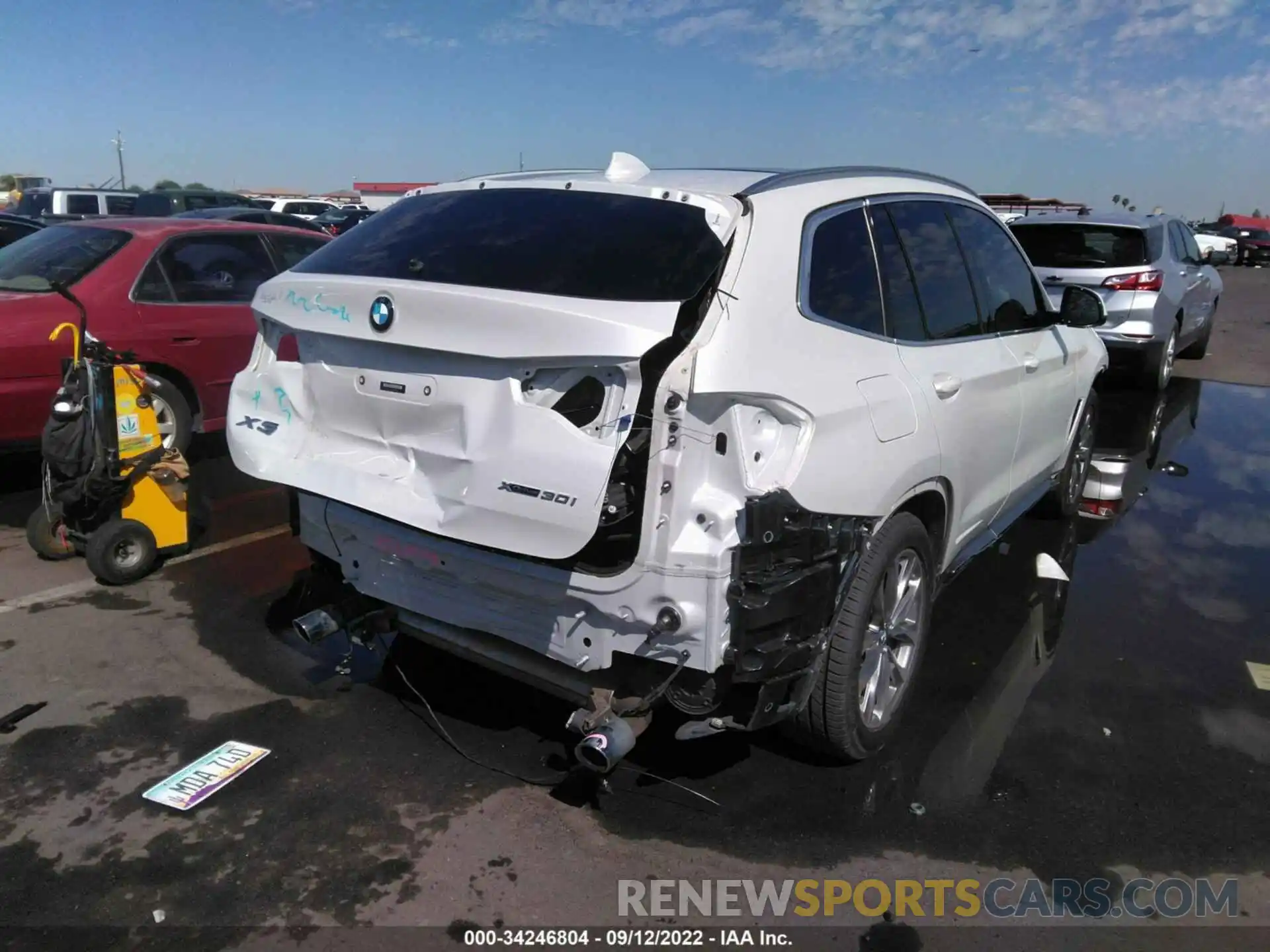 4 Photograph of a damaged car 5UXTR9C51KLE12624 BMW X3 2019