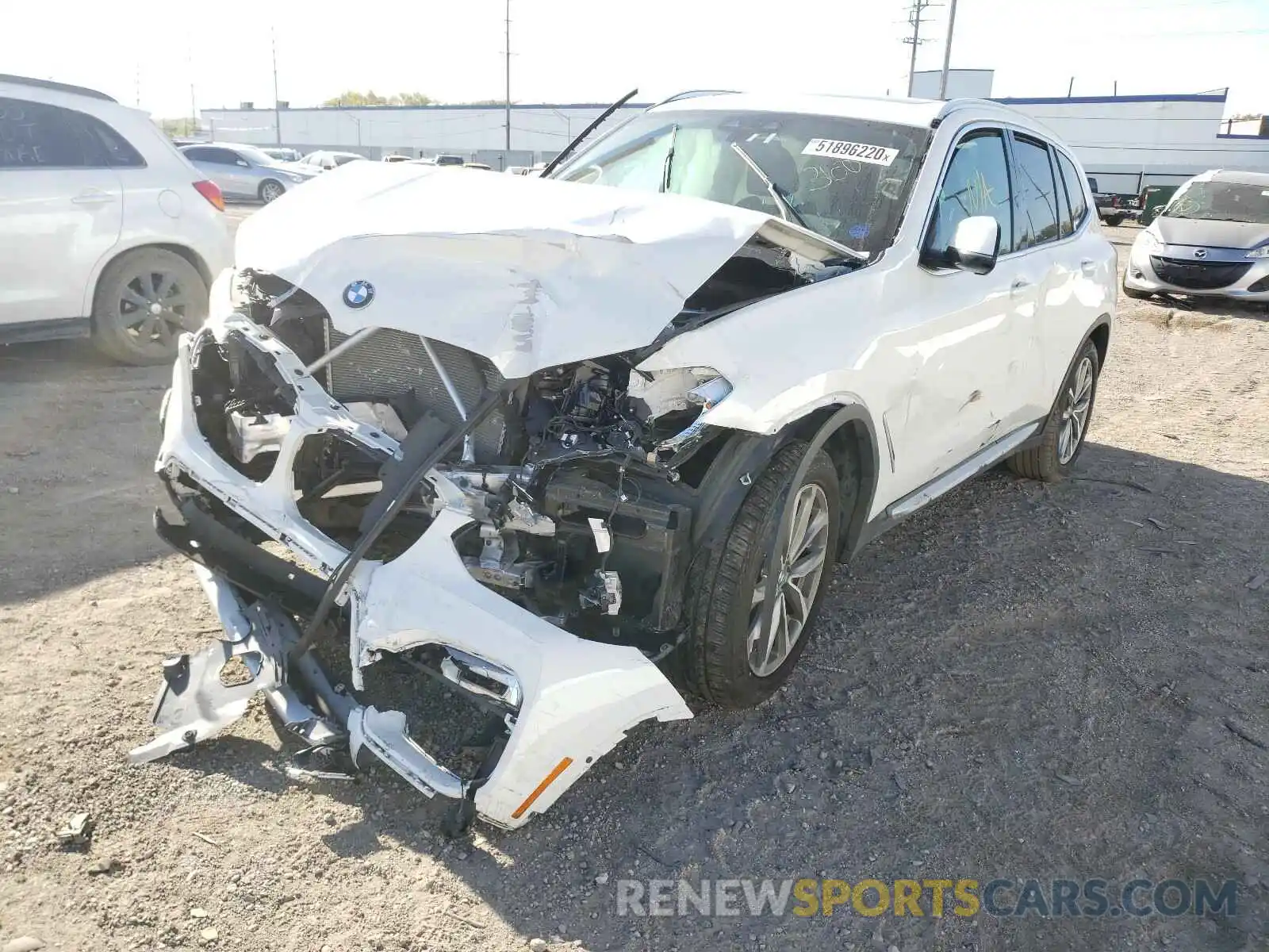 2 Photograph of a damaged car 5UXTR9C51KLE12817 BMW X3 2019