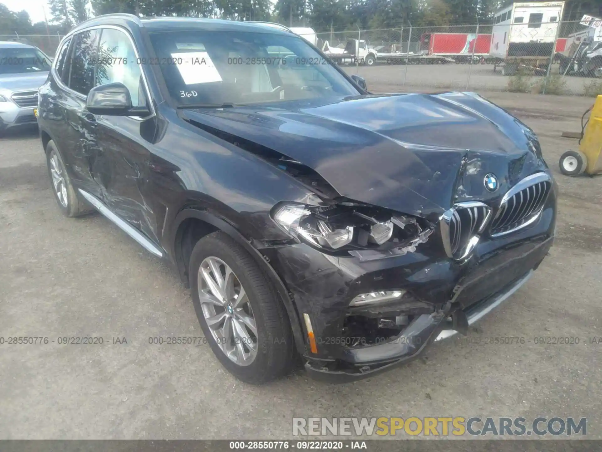 1 Photograph of a damaged car 5UXTR9C51KLE13305 BMW X3 2019