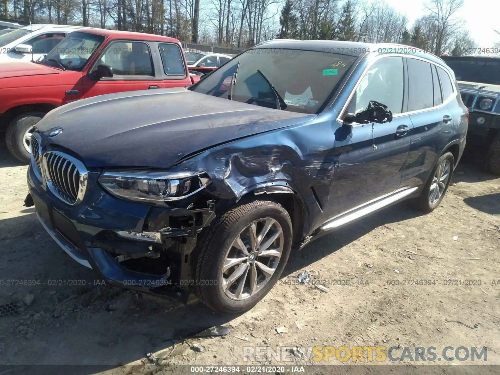 2 Photograph of a damaged car 5UXTR9C51KLE19802 BMW X3 2019