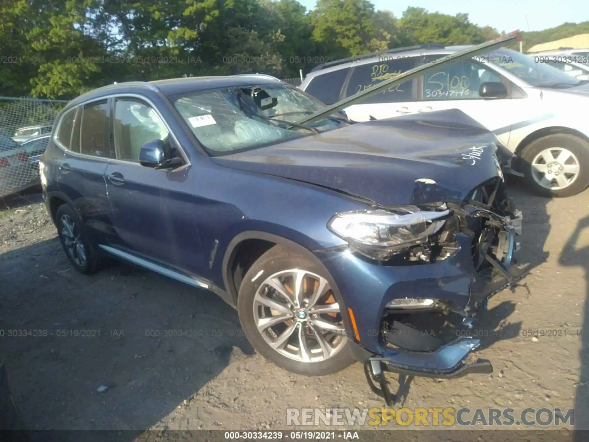 1 Photograph of a damaged car 5UXTR9C51KLE21632 BMW X3 2019