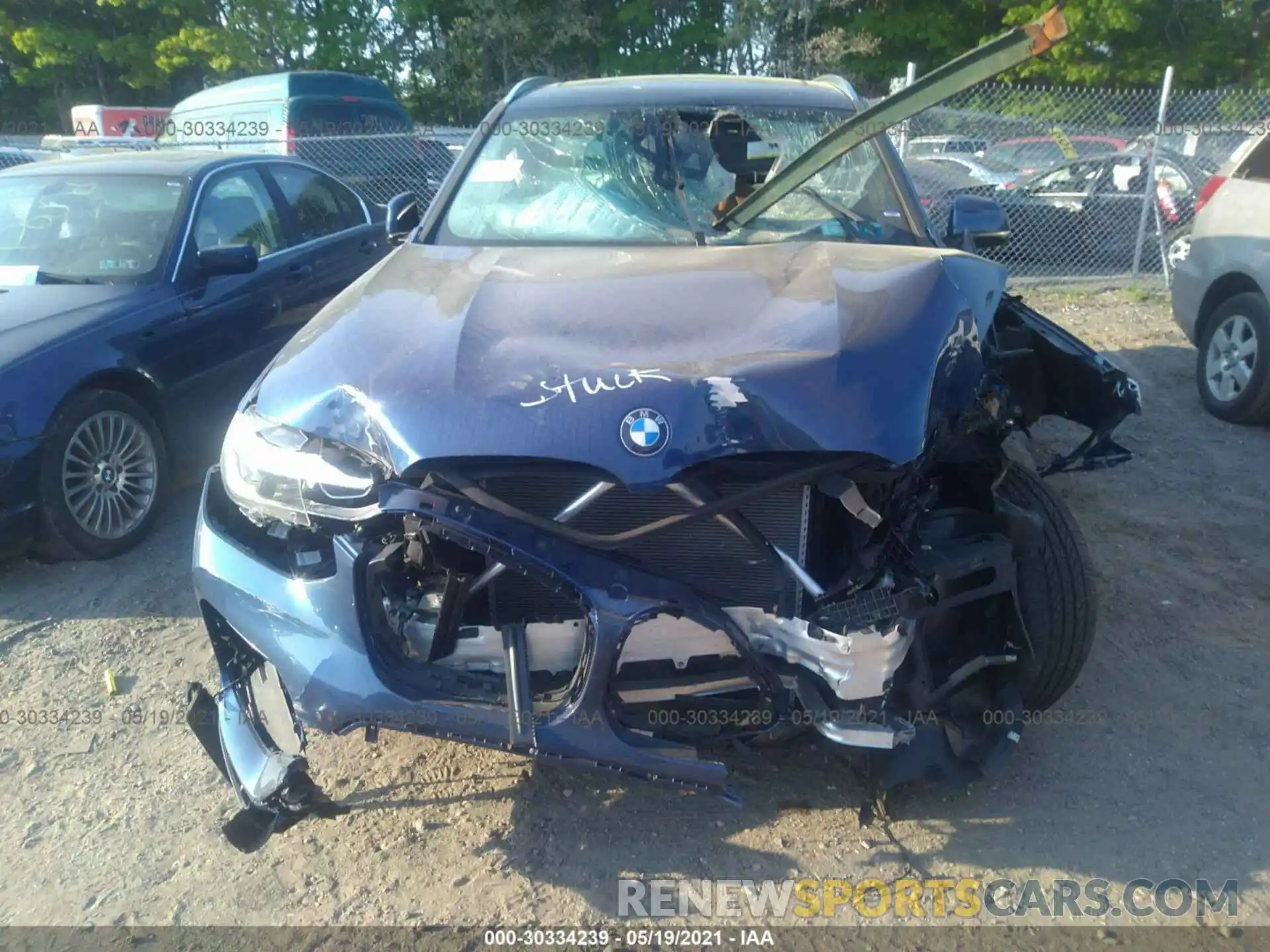 6 Photograph of a damaged car 5UXTR9C51KLE21632 BMW X3 2019