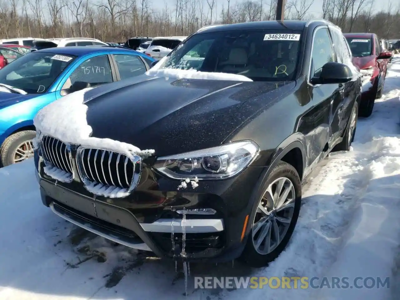 2 Photograph of a damaged car 5UXTR9C51KLP93081 BMW X3 2019