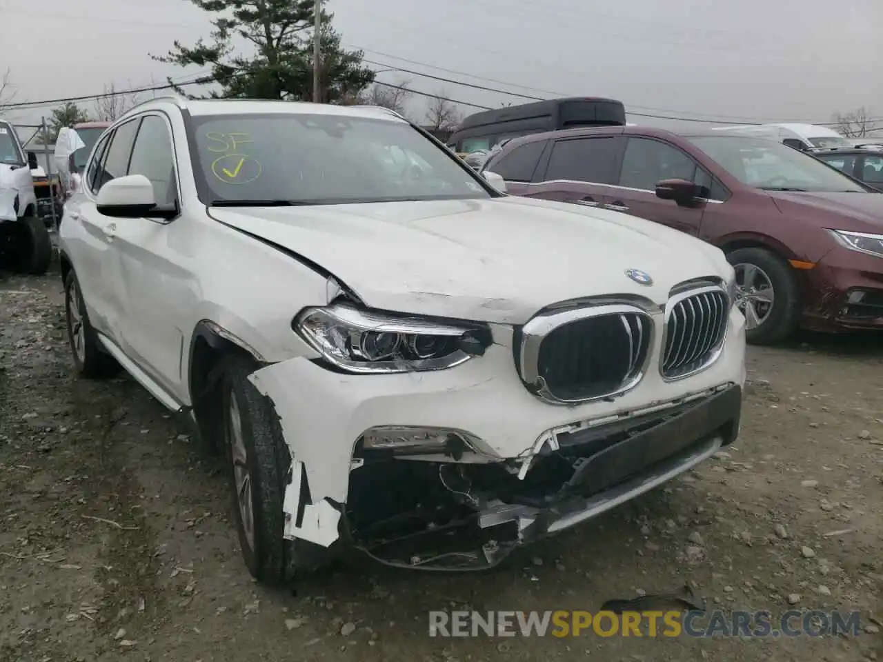 1 Photograph of a damaged car 5UXTR9C51KLR03532 BMW X3 2019